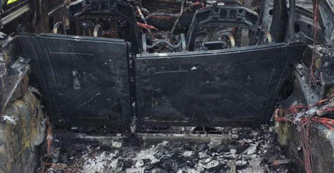 PKW-Brand BAB 6 --> Nürnberg  Bild 6